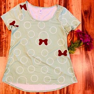 FINAL 🌷LulaRoe Green/Red Minnie Mouse